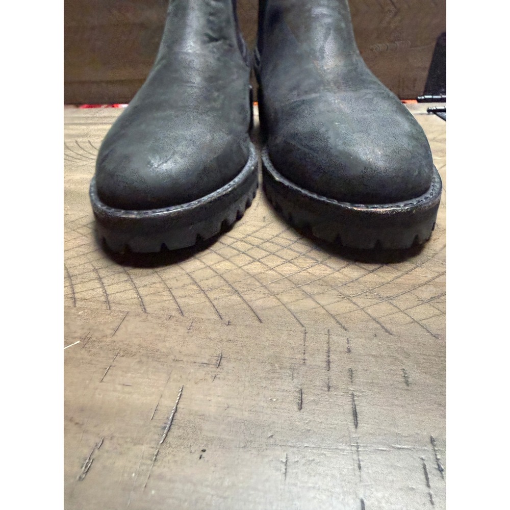 Thursday Boot Co Duchess Boots Womens 9.5 Black Leather Lug Sole Chelsea - Picture 5 of 15